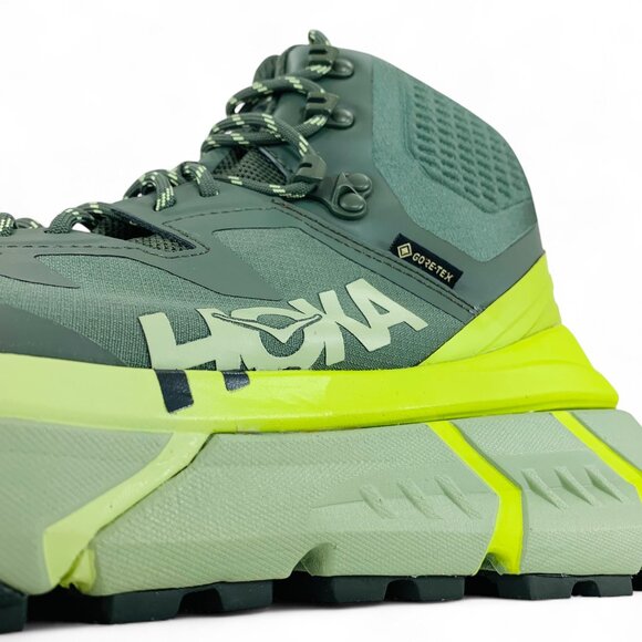 Hoka Tennine Hike GTX Green Men\'s Hiking Trail Running Shoes 1113510-TEPR main image 4